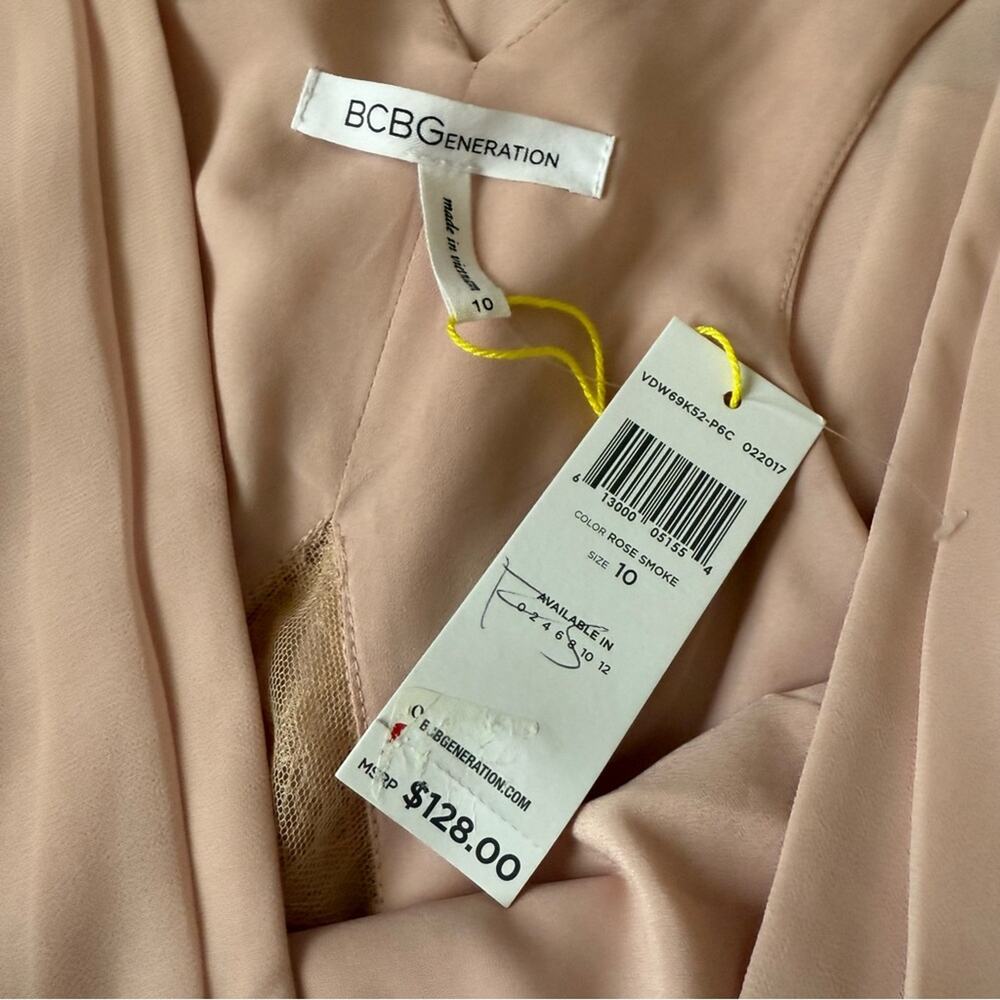 BCBGeneration Blush Pink Mini Dress NEW Women’s 10 - Picture 10 of 12